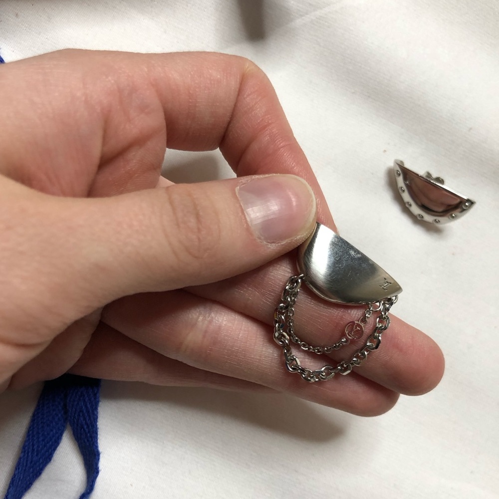 Authentic Louis Vuitton Bionic Earrings w/ Chains